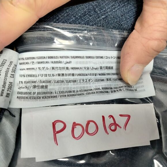 Abercrombie & Fitch Jeans Womens 4R 27 x 32 Skinny Flare Leg Medium Wash Y2K 90s - Picture 11 of 11